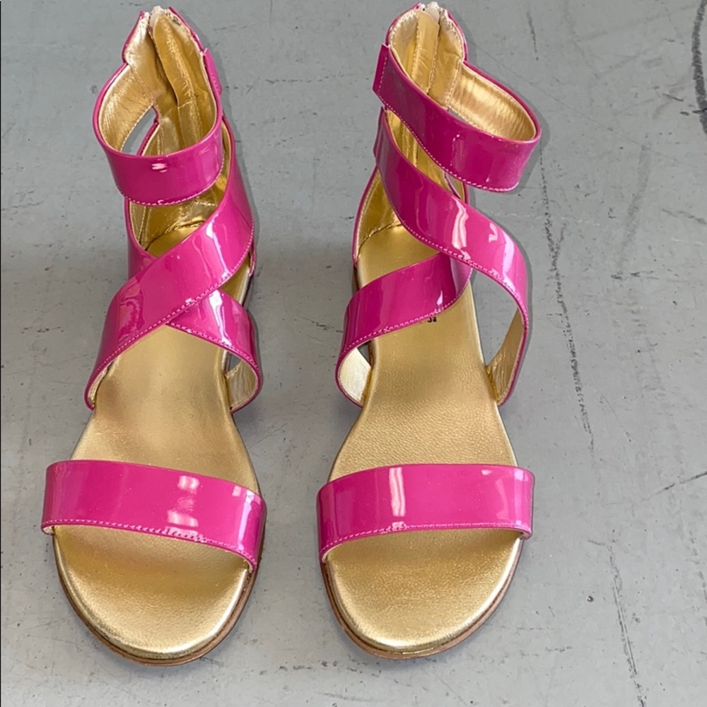 brand new women’s patent leather sandals